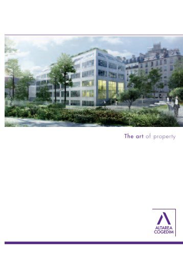 The Art Of Property - Altarea Cogedim