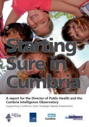 Starting Sure in Cumbria - North West Public Health Observatory