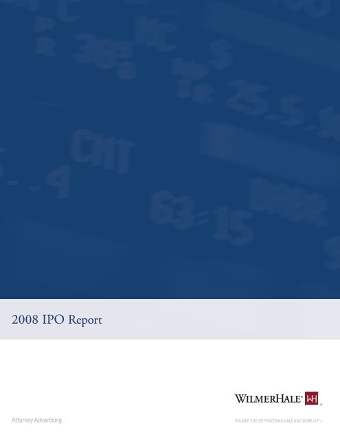 2008 IPO Report - Initial Public Offerings