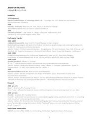 Jennifer's CV. - Fab Lab - MIT