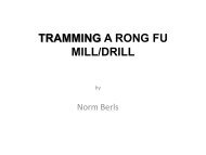 Tramming a Rong-Fu Drill/Mill - Home Metal Shop Club