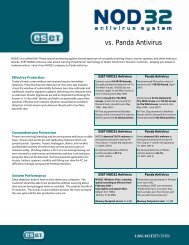 vs. Panda Antivirus - ESET NOD32 Antivirus distributed and ...