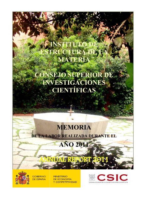 ANNUAL REPORT 2011 - Instituto de Estructura de la Materia