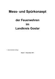 Mess- und SpÃ¼rkonzept - Freiwillige Feuerwehr Bad Harzburg