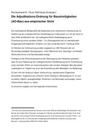 Die Adjudikations-Ordnung für Baustreitigkeiten (Ao-Bau) aus ...