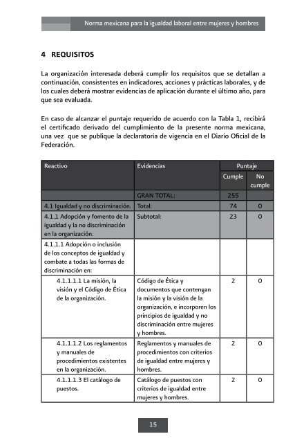 Norma Mexicana para la Igualdad Laboral entre Mujeres y Hombres