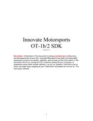 OT-2 SDK manual - Innovate Motorsports