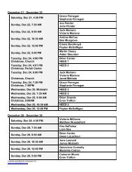 Download Altar Server schedule (PDF Format) - St. Agatha Parish