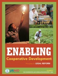 Enabling Cooperative Development: Principles for Legal Reform