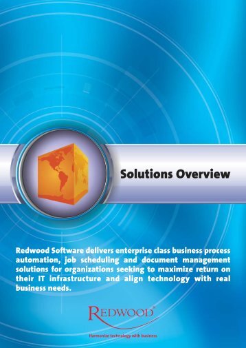Redwood Solutions Overview - Redwood Software