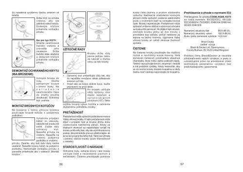 Instruction Manual - Service - Black & Decker