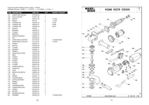 Instruction Manual - Service - Black & Decker