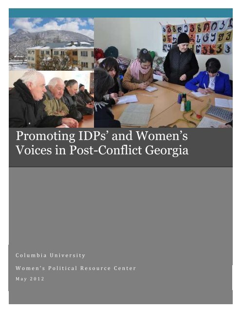 Promoting IDPs' and Women's Voices in Post-Conflict Georgia