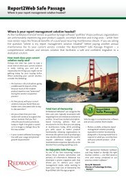 Report2Web Safe Passage - Redwood Software