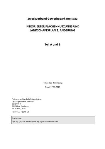 Landschaftsplan Teil A+B.pdf - GewerbePark Breisgau