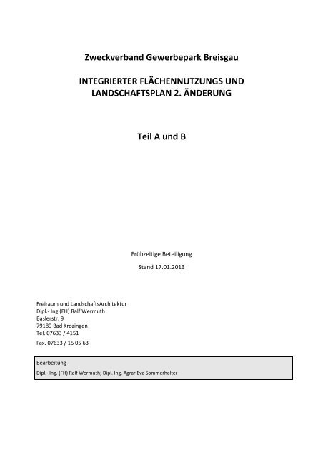 Landschaftsplan Teil A+B.pdf - GewerbePark Breisgau