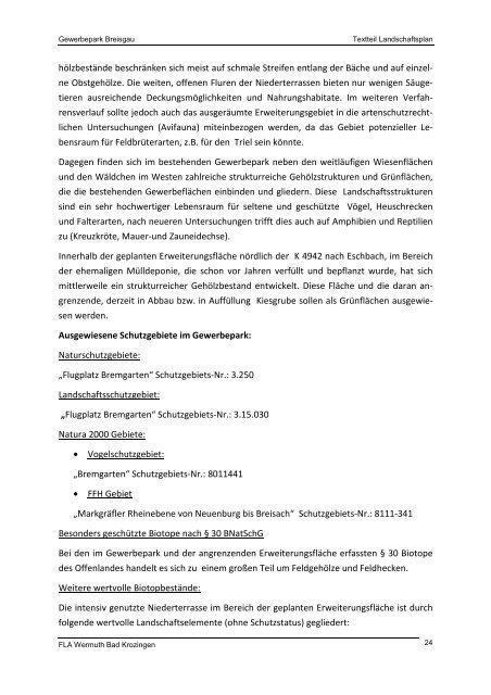 Landschaftsplan Teil A+B.pdf - GewerbePark Breisgau