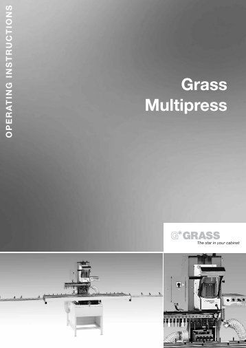 7. operating the multipress - Grass