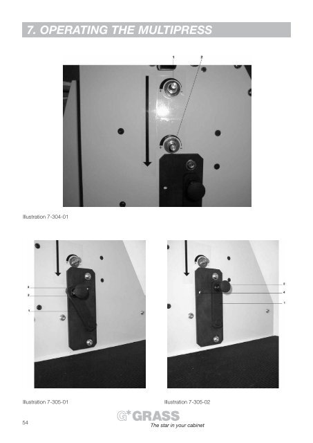 7. operating the multipress - Grass