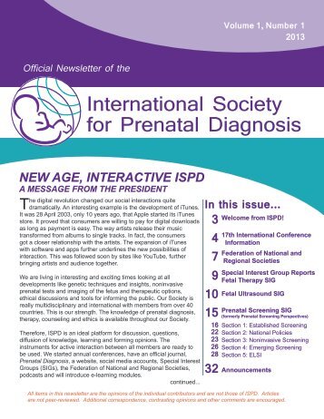 International Society for Prenatal Diagnosis - Ilfeto.it