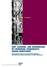 sap® central job scheduling by redwood: frequently asked questions