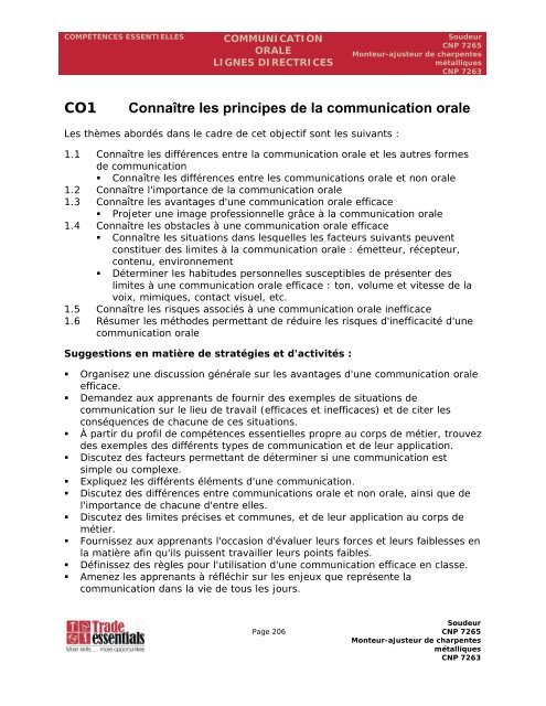 Manuel des compétences essentielles : Monteur-ajusteur de ...