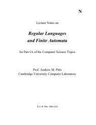 N Regular Languages and Finite Automata - The Computer Science ...