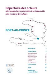 PORT-AU-PRINCE RÃƒÂ©pertoire des acteurs - UN Haiti