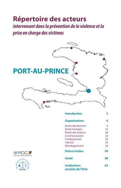 PORT-AU-PRINCE RÃƒÂ©pertoire des acteurs - UN Haiti