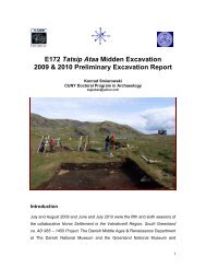 E172 Tatsip Ataa Midden Excavation 2009 & 2010 ... - Nabo