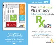 Your Pharmacy - the Culinary Health Fund