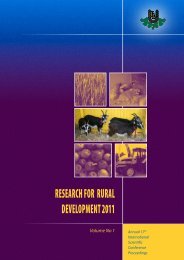 research for rural development 2011 - Latvijas LauksaimniecÄ«bas ...
