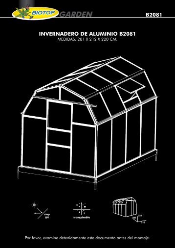 B2081 INVERNADERO DE ALUMINIO B2081 - Altadex