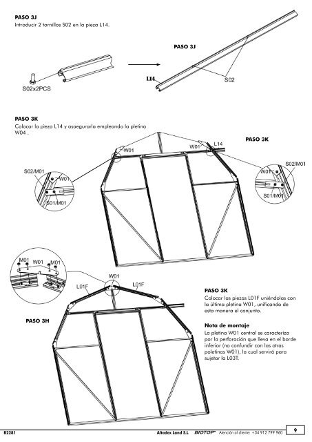 B2081 INVERNADERO DE ALUMINIO B2081 - Altadex