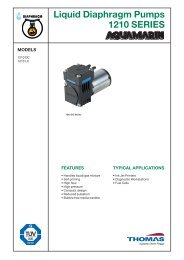 Liquid Diaphragm Pumps 1210 SERIES - Rtpumps.ch