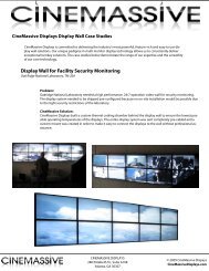 Display Wall for Facility Security Monitoring - Video Wall