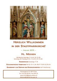 Herzlich Willkommen in der Stadtpfarrkirche! - Stadtpfarrkirche Graz