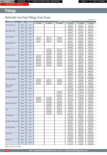 Fittings - BSS Price Guide 2010