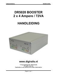 DR5020 BOOSTER 2 x 4 Ampere / 72VA HANDLEIDING - Digirails