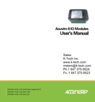 Module Data sheet - K - Tech, Inc.