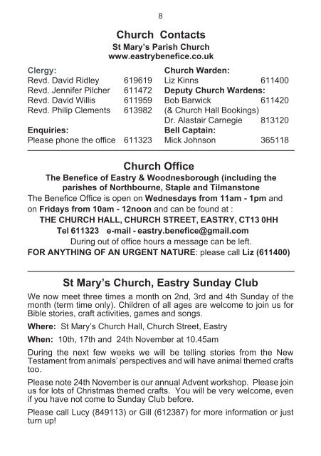 EVNNov2013 - Eastry Parish Council