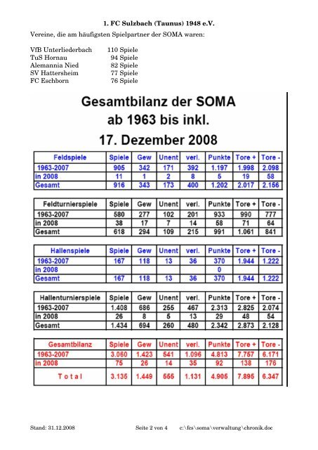 Chronik der SOMA.pdf - 1. FC Sulzbach