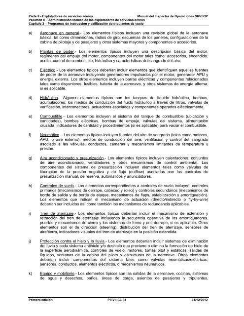 PARTE II â EXPLOTADORES DE SERVICIOS AEREOS ... - ICAO