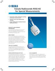 Vaisala Radiosonde RS92-KE for Special Measurements