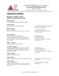 program agenda - Triangle Coalition For Science And Technology ...