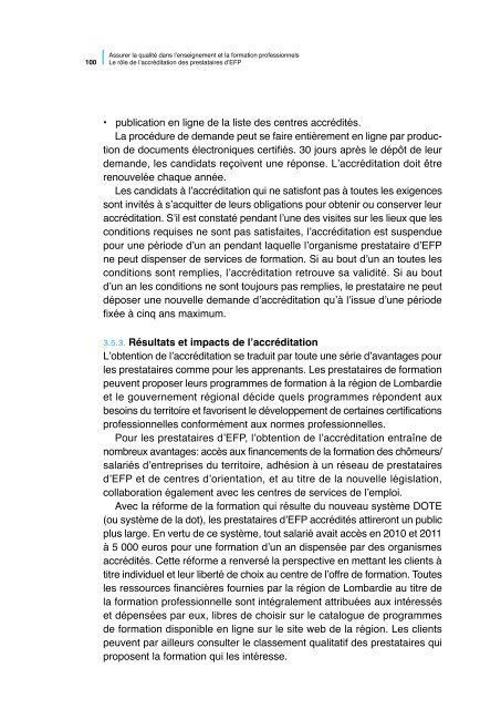 Assurer la qualitÃ© dans l'enseignement et la ... - Cedefop - Europa