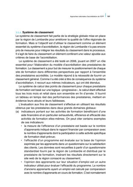 Assurer la qualitÃ© dans l'enseignement et la ... - Cedefop - Europa