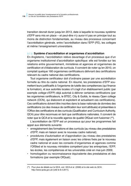 Assurer la qualitÃ© dans l'enseignement et la ... - Cedefop - Europa