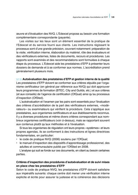 Assurer la qualitÃ© dans l'enseignement et la ... - Cedefop - Europa