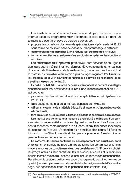 Assurer la qualitÃ© dans l'enseignement et la ... - Cedefop - Europa